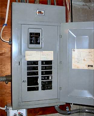 Tripped Circuit Breaker and Panel Box